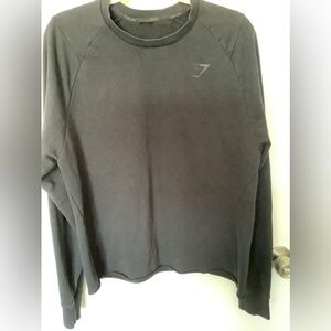 GYMSHARK MENS MEDIUM BLACK SWEATSHIRT